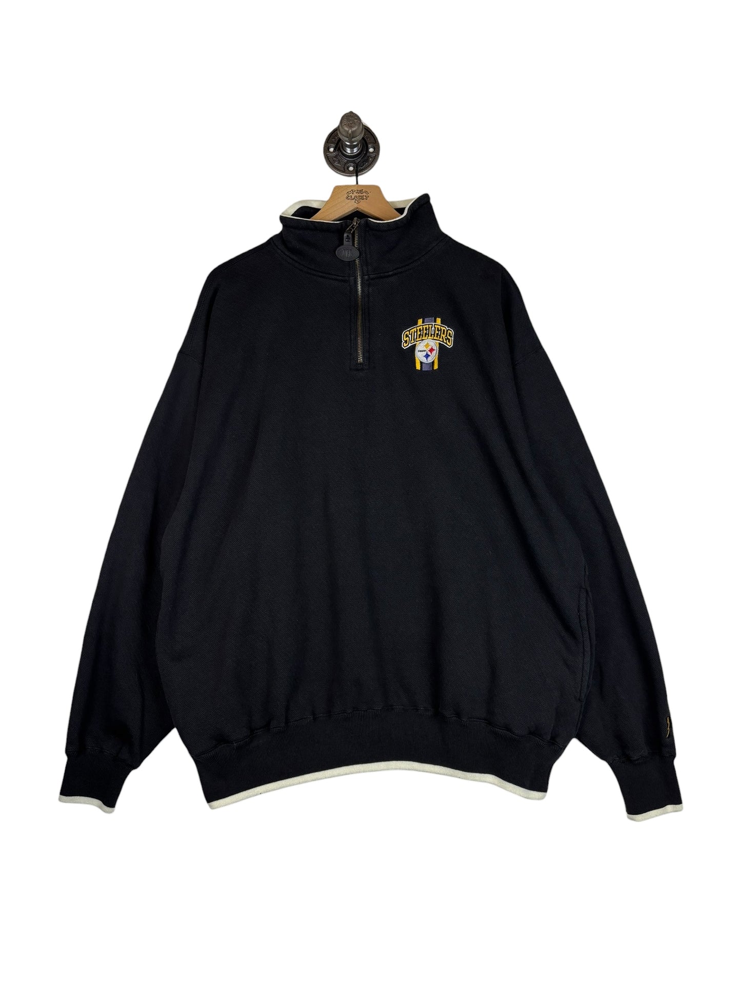 (XL) Vintage Steelers 1/4 Zip Up