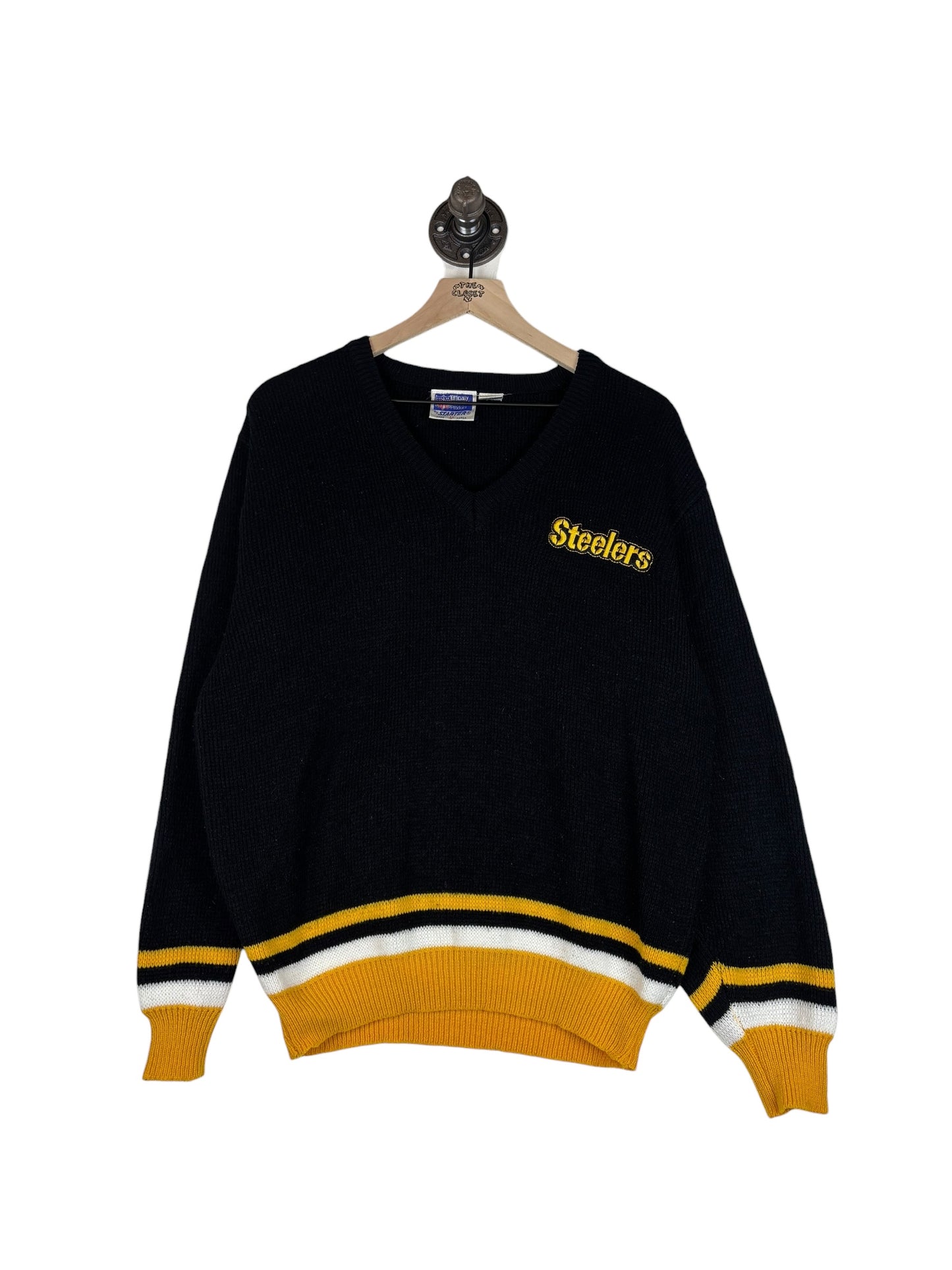 (M/L) Vintage 80's Steelers Starter Sweater