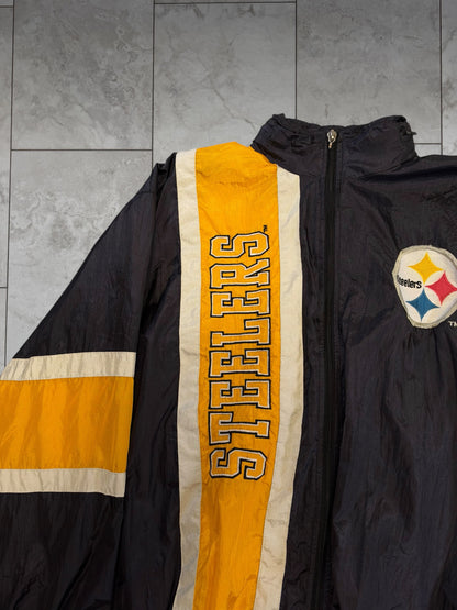 (XS) Vintage 90's Steelers Mighty Mac Full Zip Jacket