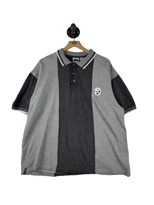 (L) 1996 Steelers Striped Polo
