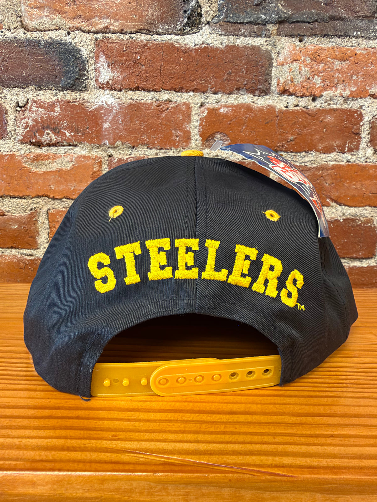 Vintage Steelers Double Embroidered Logo 7 Snapback Hat (Brand New)