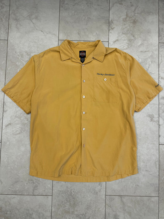 (XL) Vintage Harley Beach Button Up Shirt