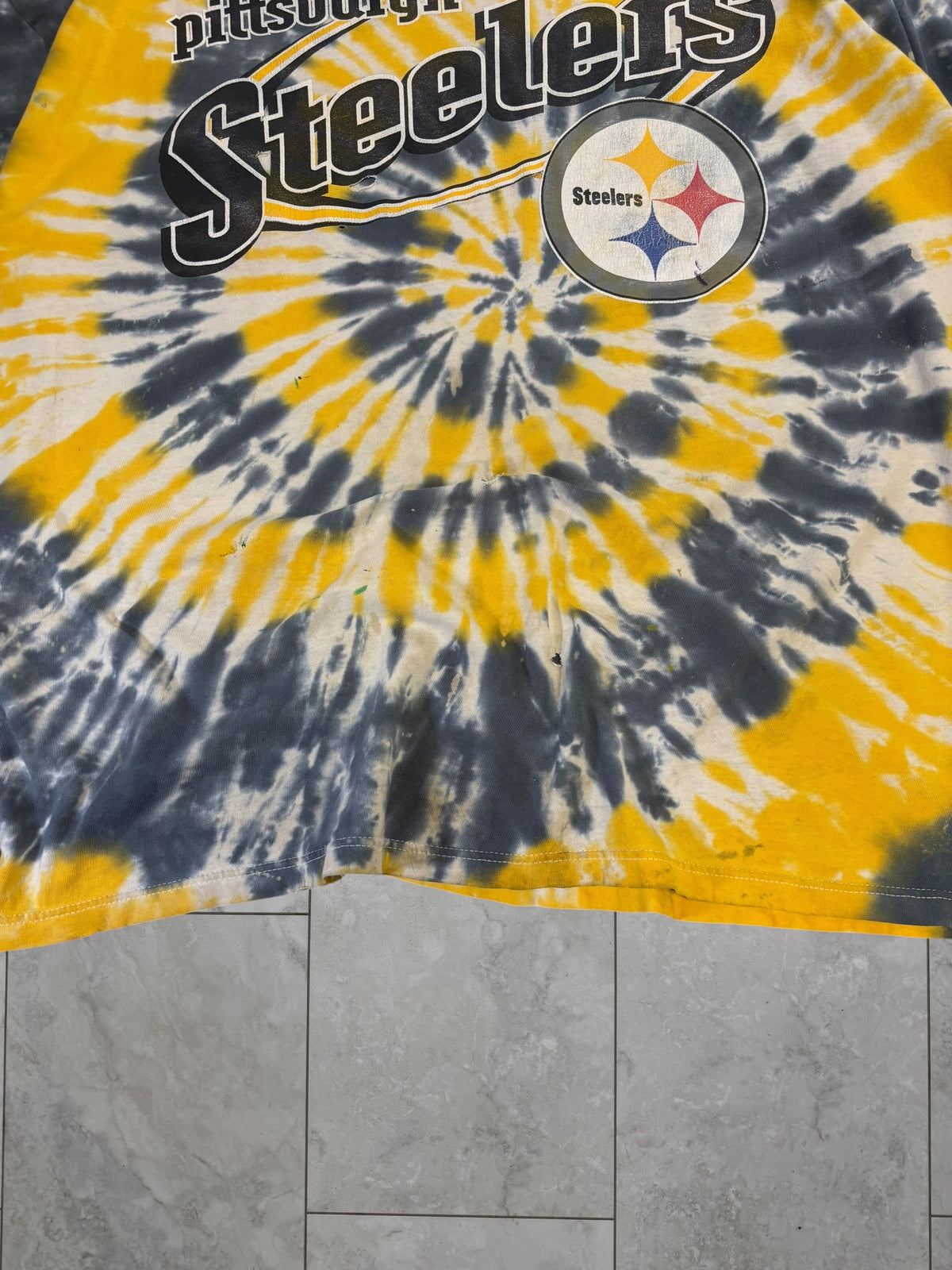 (XXL) Vintage 90's Steelers Tiedye Tee