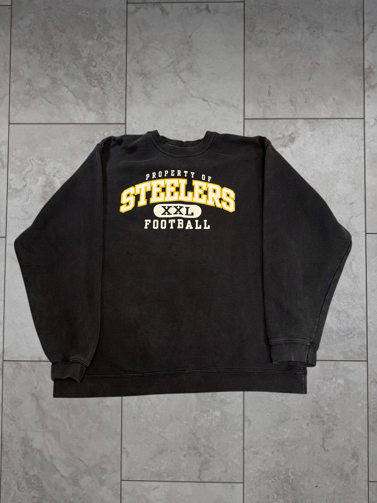 (L) Vintage Y2K Steelers Property Crewneck
