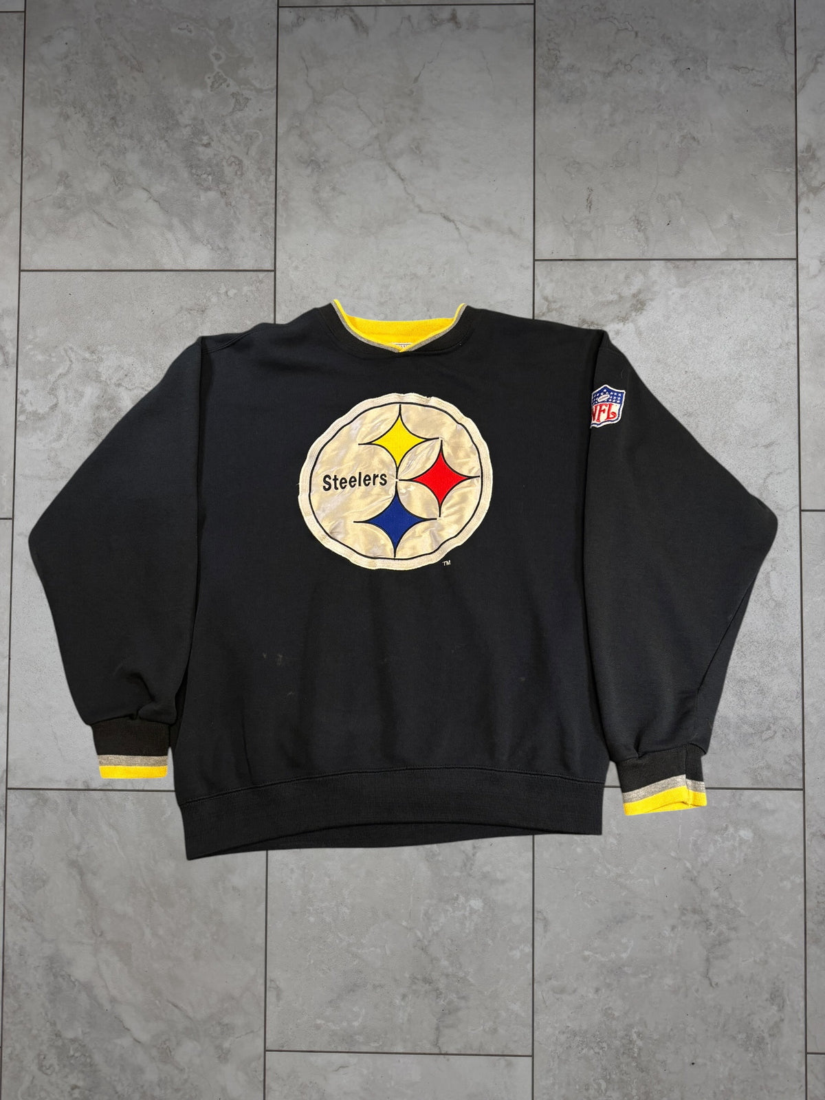 (M) Vintage 90s Steelers Starter Graphic Crewneck