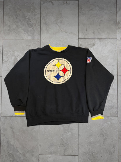 (M) Vintage 90s Steelers Starter Graphic Crewneck
