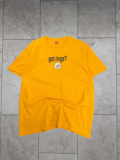 (L) Vintage Y2K Steelers Got Rings? Tee