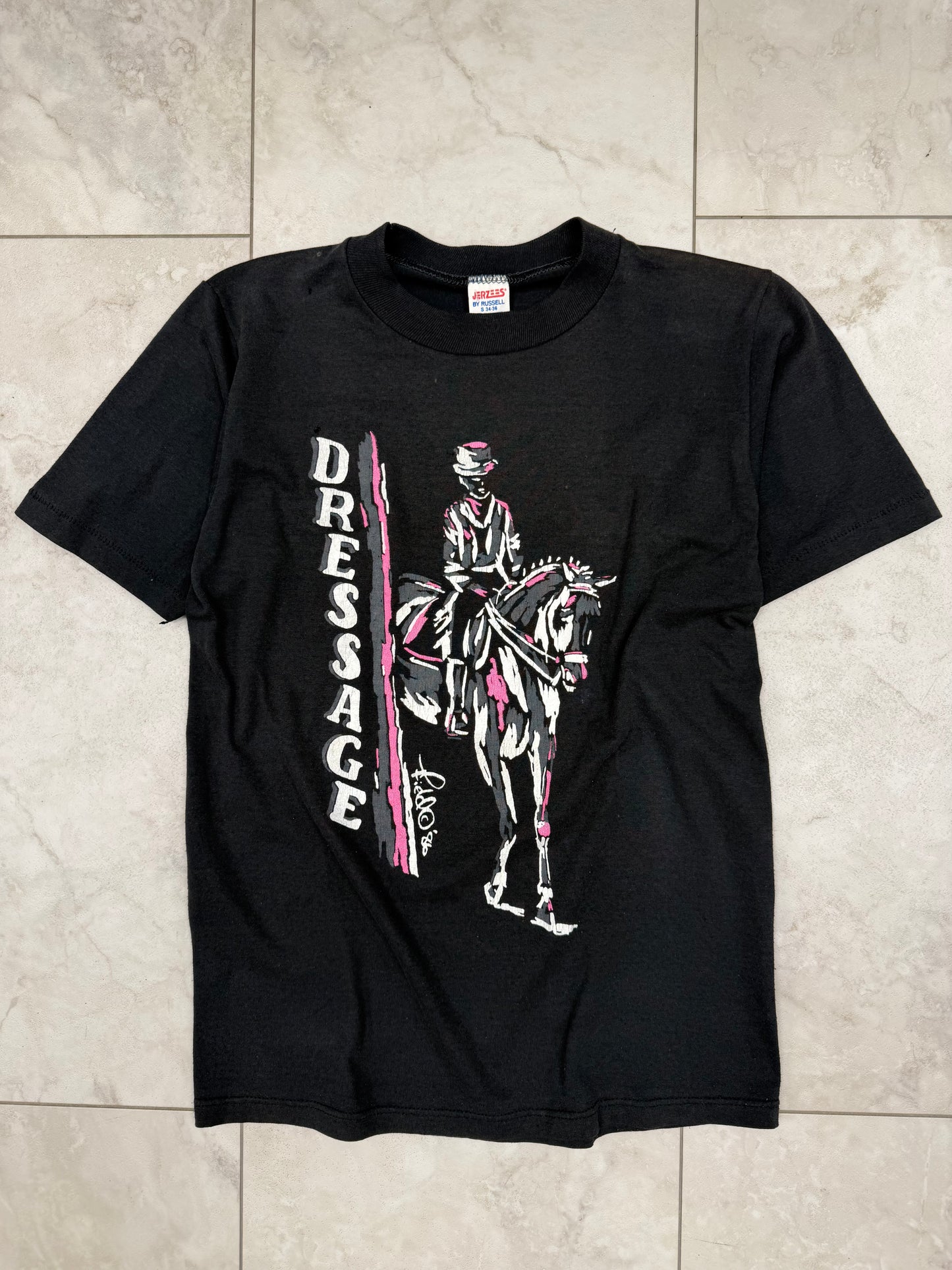 (S) Vintage 1986 Dressage Graphic Tee