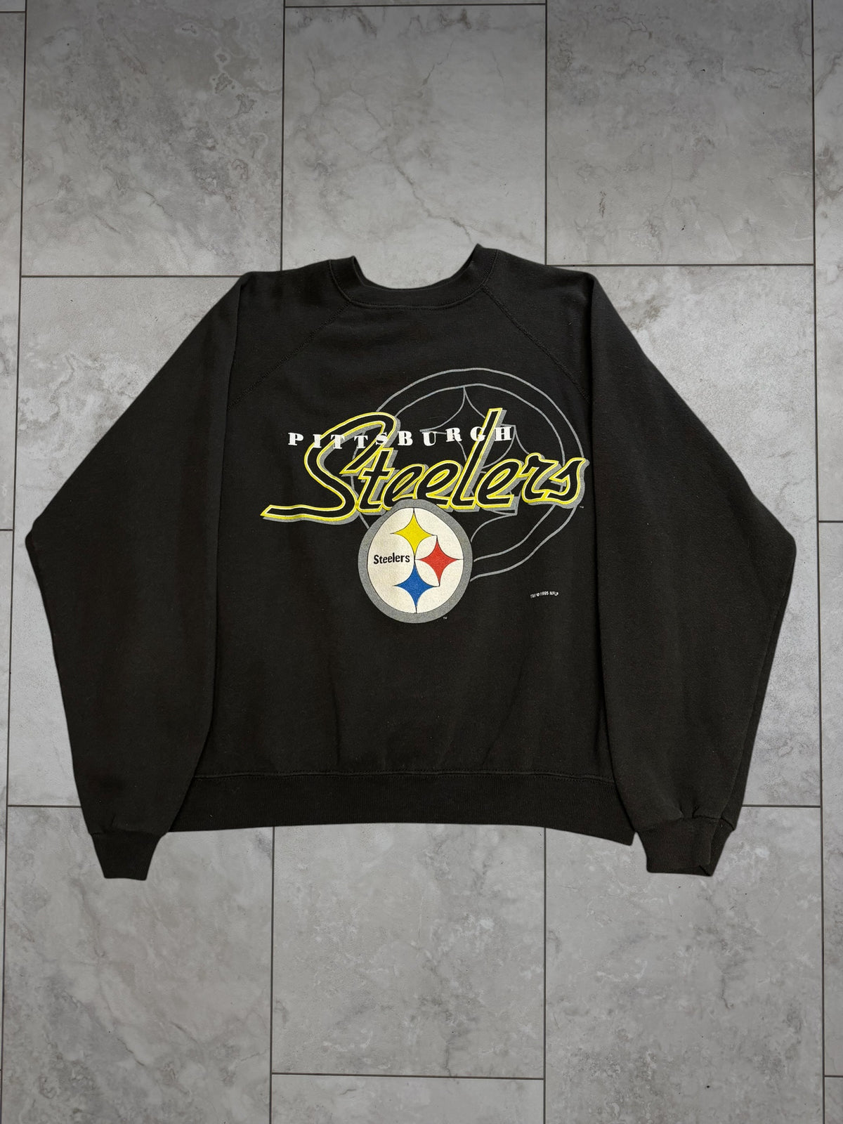 (M/L) 1995 Steelers Graphic Crewneck