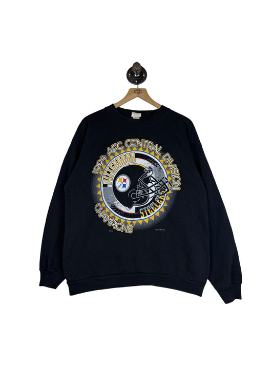 (L) 1994 Steelers AFC Central Div Champs Crewneck