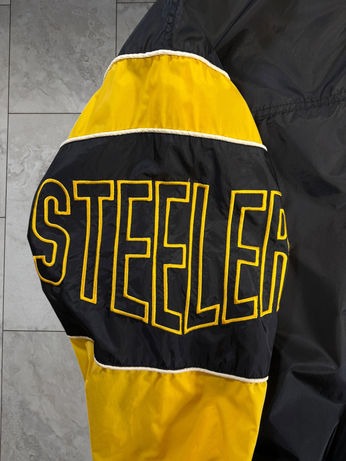 (L) Vintage 90s Steelers Starter Full Zip Jacket