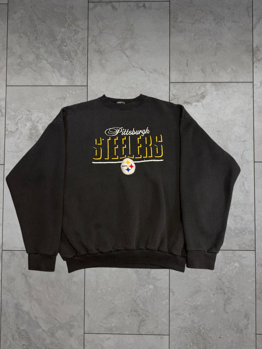 (XL) Vintage 90's Steelers Embroidered Crewneck