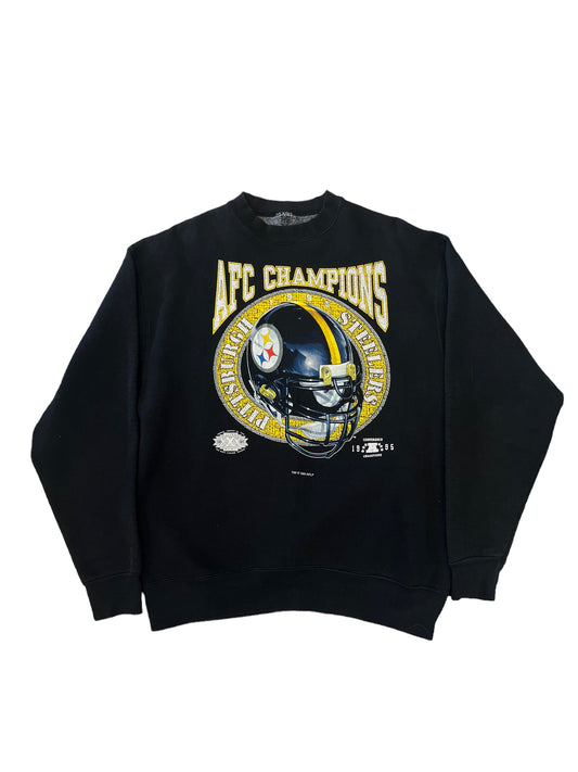 (L) 1996 Steelers AFC Champions Crewneck