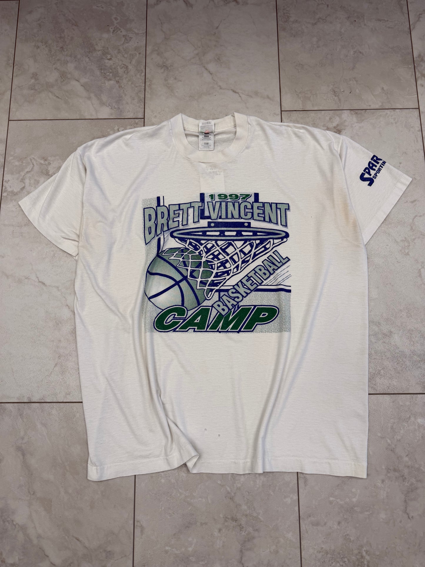 (XL) 1997 Brett Vincent Basketball Camp Graphic Tee