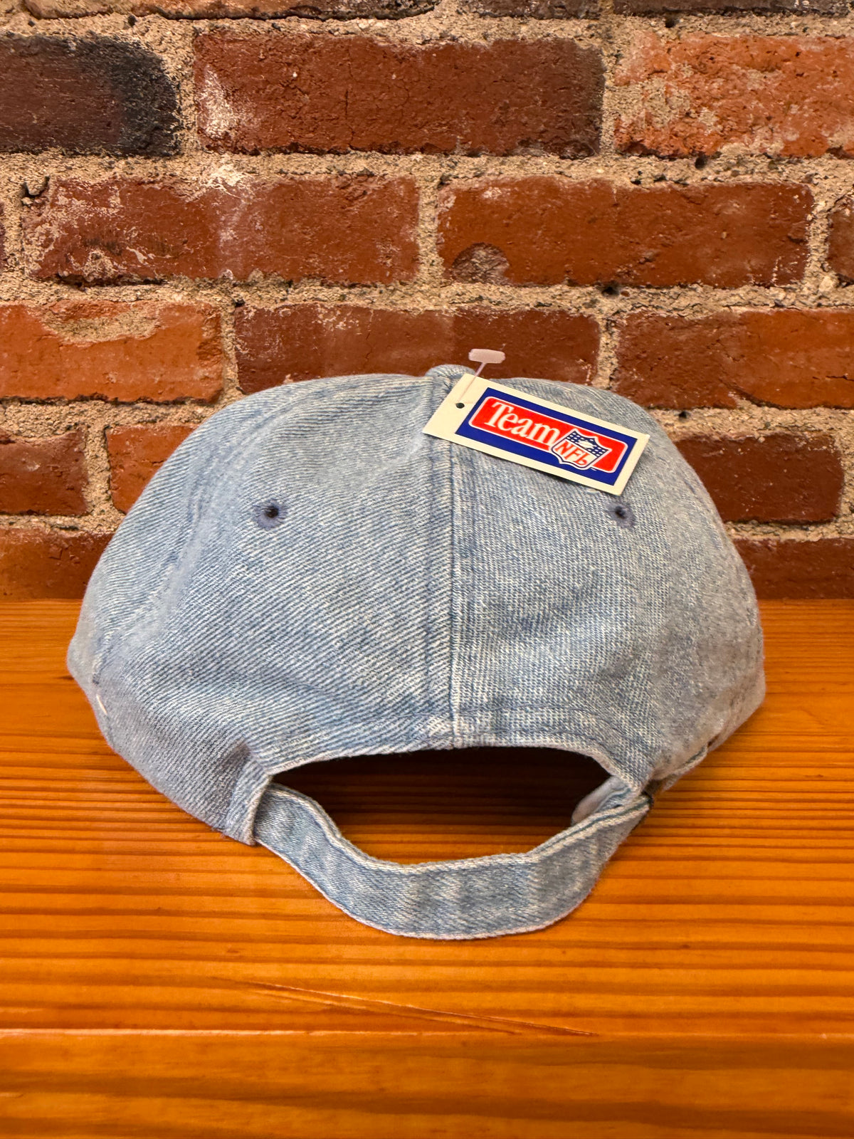 Vintage Steelers Big Logo Denim New Era Strapback Hat (Brand New)