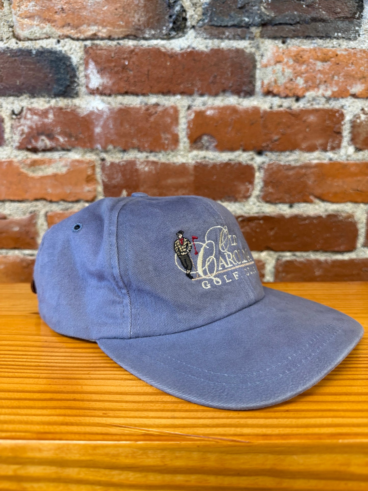 Vintage Old Carolina Golf Club Leather-Strap Hat
