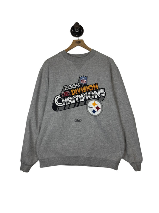 (M) 2004 Steelers Divison Champs Crewneck
