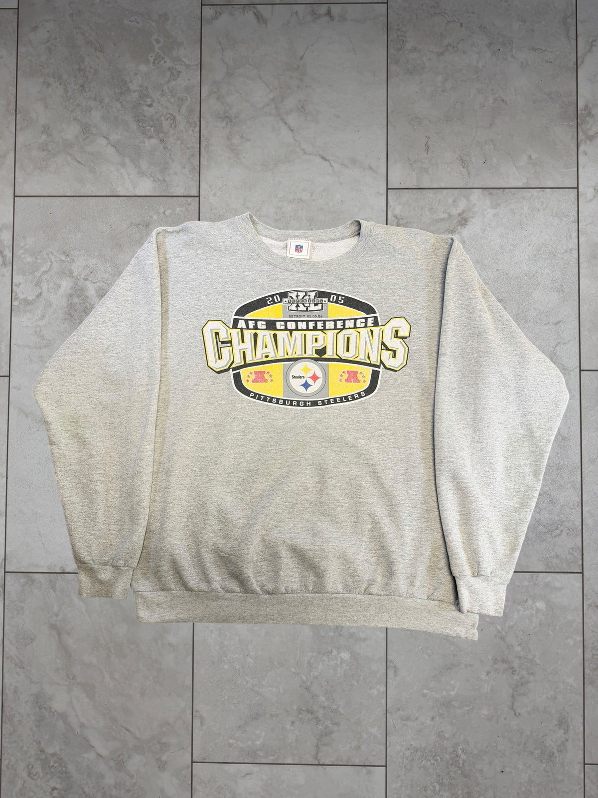 (L) 2005 Steelers AFC Champs Crewneck