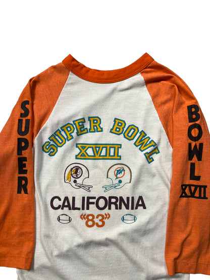 (XS/S) 1983 Super Bowl XVII Baseball Tee