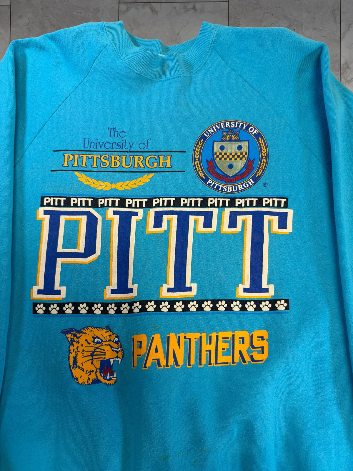 (L) Vintage 90's University of Pittsburgh Graphic Crewneck