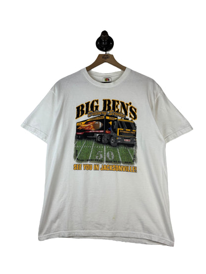 (L) Vintage Y2K Steelers Big Bens Delivery Service Tee