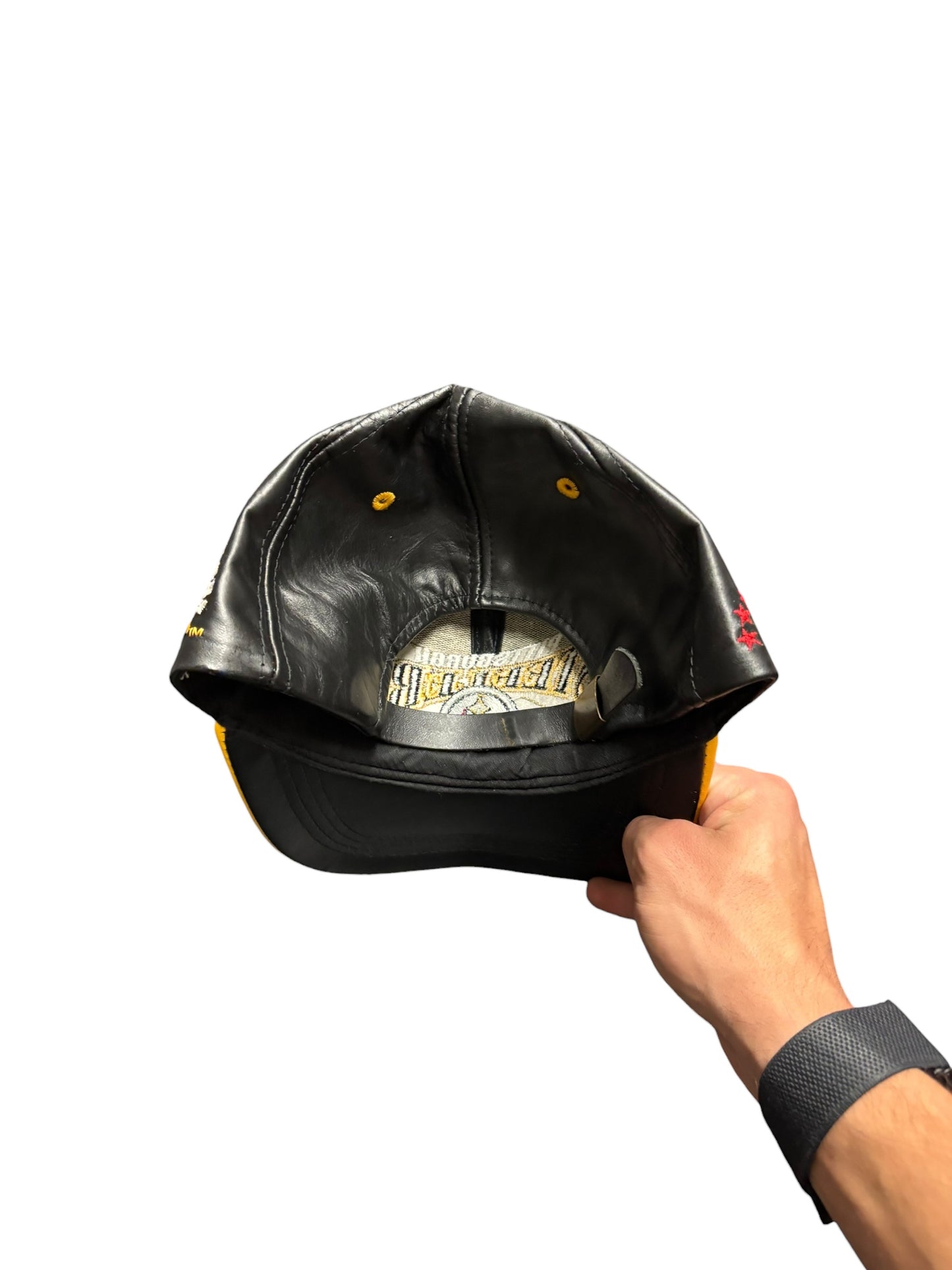 Vintage Steelers Leather Strapback Hat