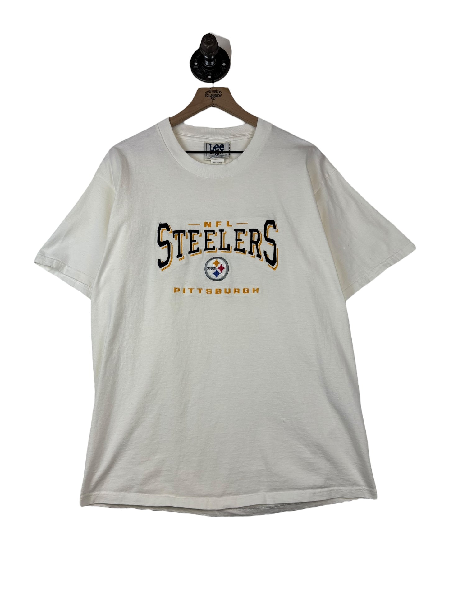 (L) Vintage Steelers Embroidered Tee