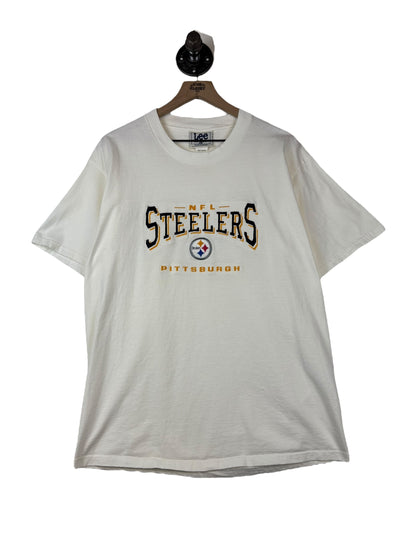 (L) Vintage Steelers Embroidered Tee
