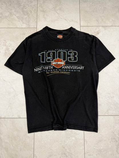 (L) 1998 Harley-Davidson 95th Anniversary Graphic Tee