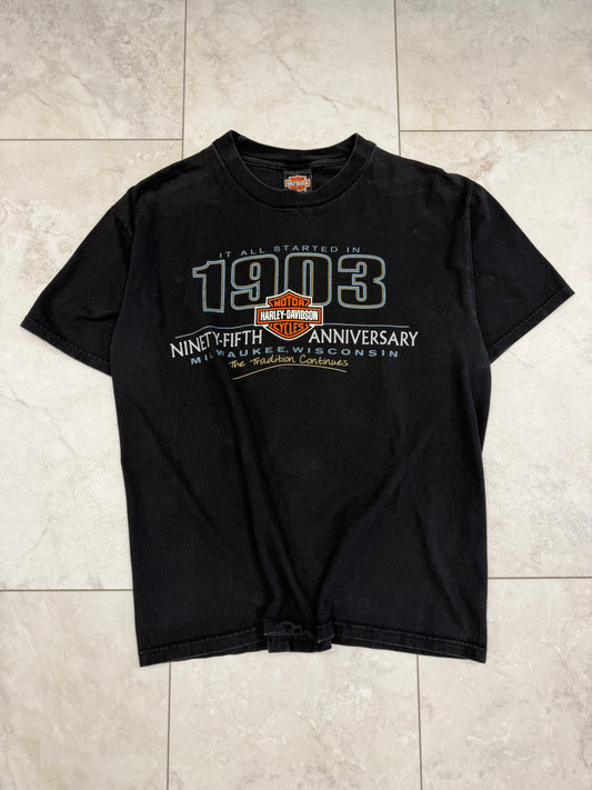 (L) 1998 Harley-Davidson 95th Anniversary Graphic Tee