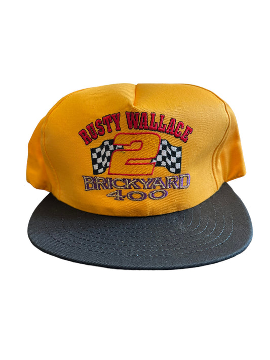 Vintage Nascar Rusty Wallace Brickyard 500 Hat Brand New