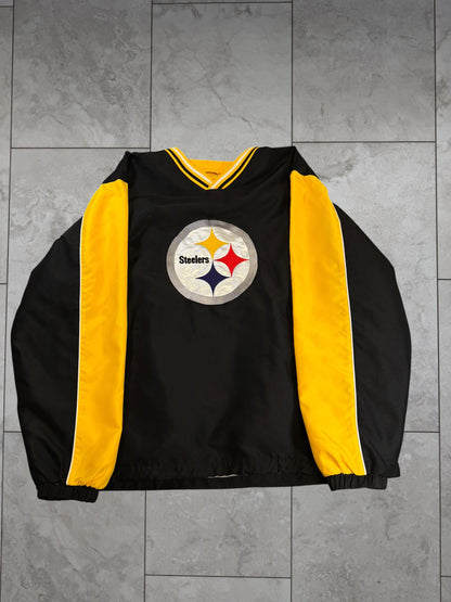 (L) Vintage Y2K Steelers Pullover Jacket