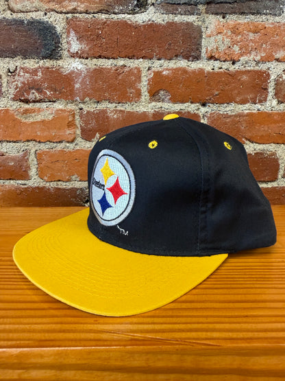 Vintage Steelers Big Logo Team NFL Snapback Hat
