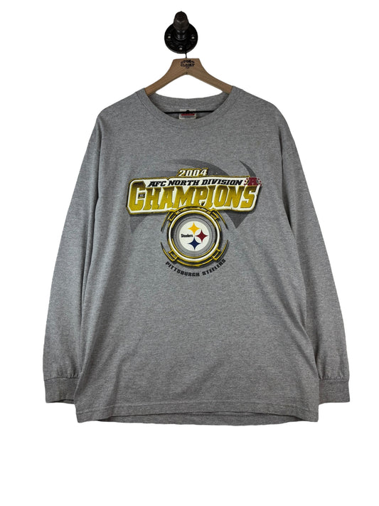 (L) 2004 Steelers AFC Div Champs Long Sleeve