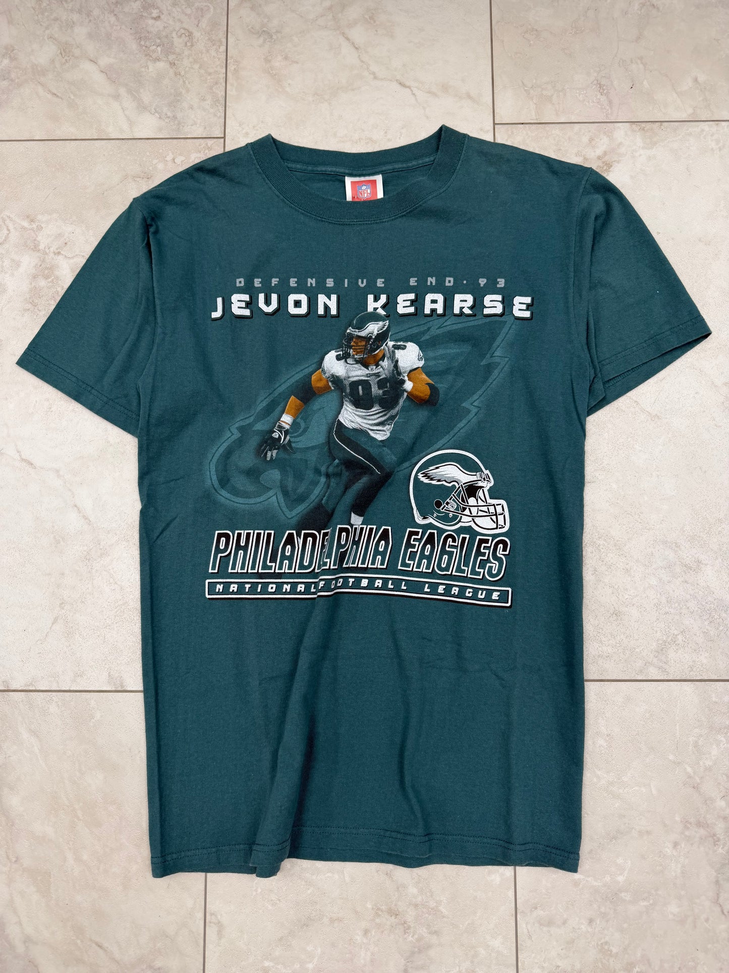 (M) Vintage Y2K Philadelphia Eagles Devon Kearse #93 Graphic Tee