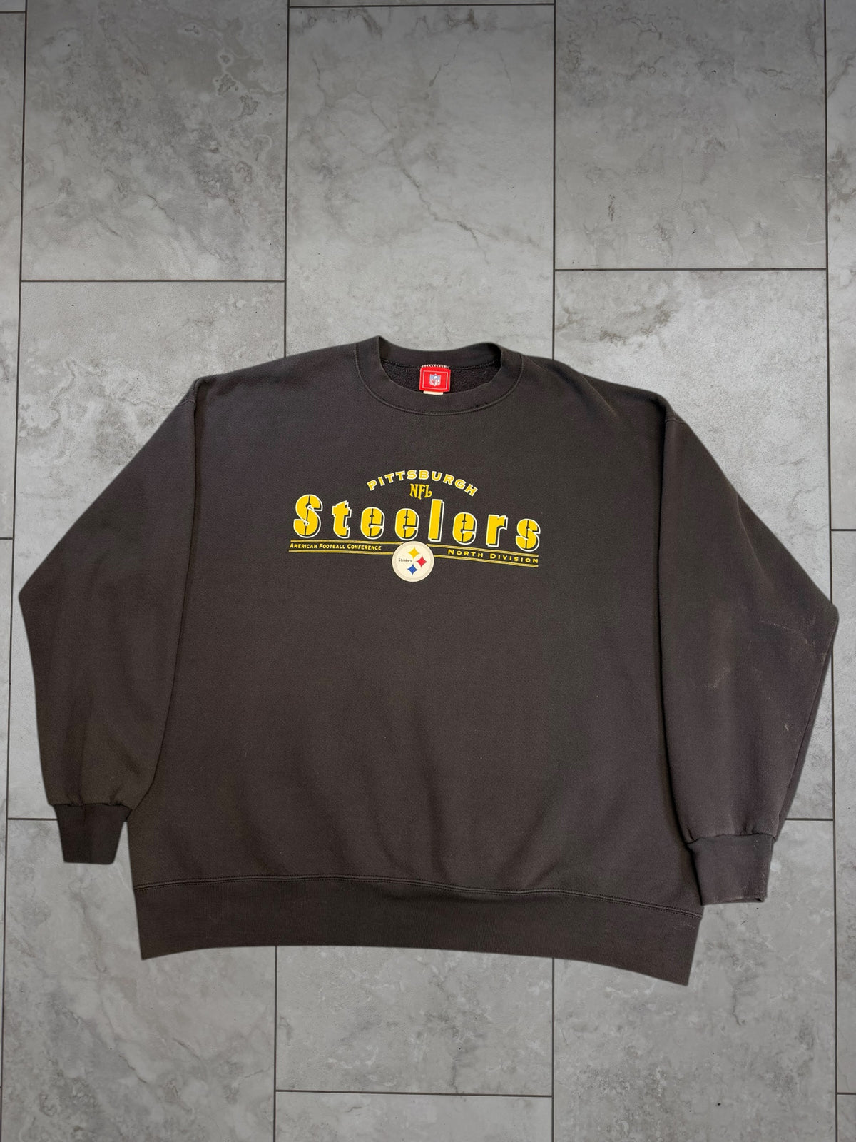 (XXL) Vintage Y2K Steelers AFC North Division Crewneck