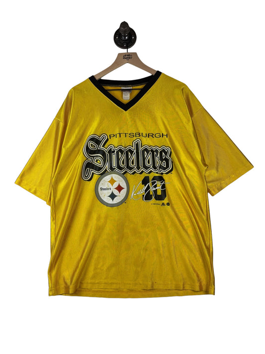 (XL) 1998 Steelers Thrashed Jersey Stewart #10