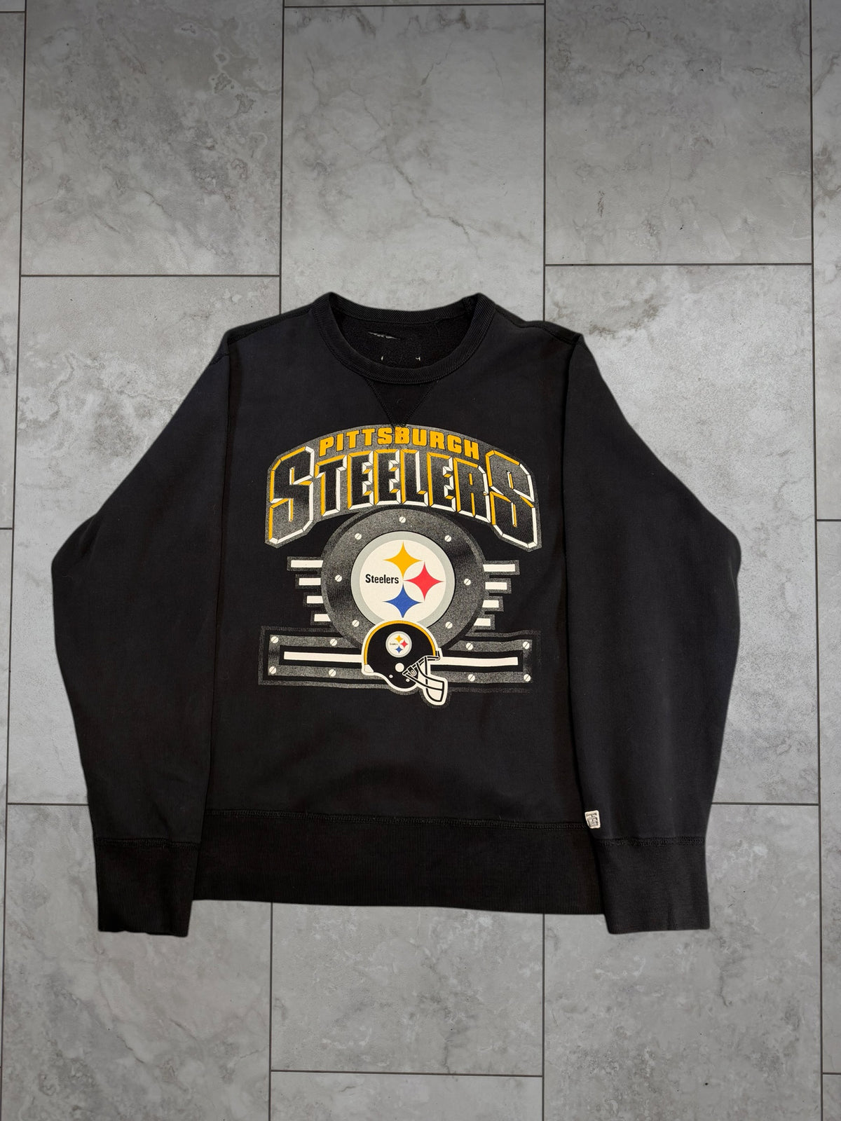 (XL) Vintage 90's Steelers Trench Crewneck