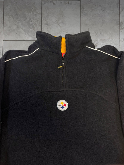 (M) Vintage Y2K Steelers Fleece 1/4 Zip Jacket