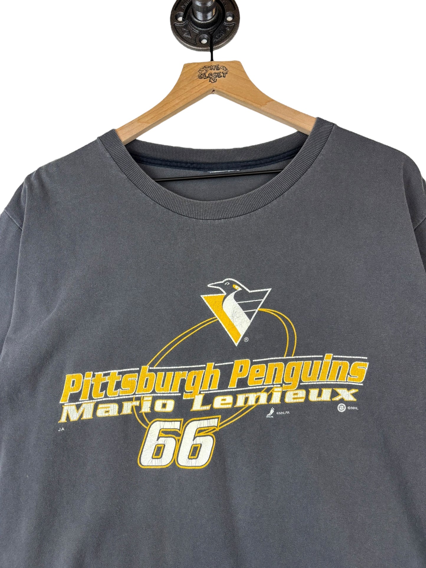 (M/L) Vintage Penguins Lemieux Graphic Tee