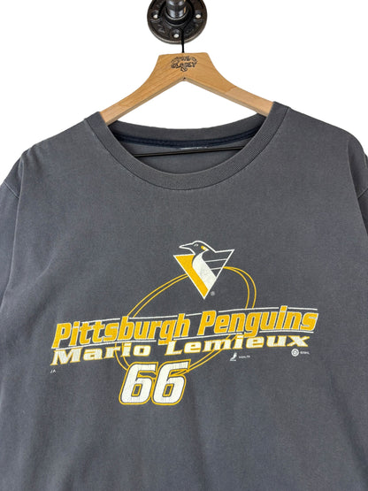 (M/L) Vintage Penguins Lemieux Graphic Tee