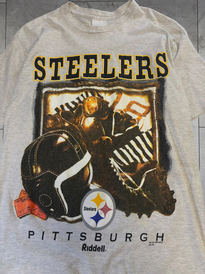 (S/M) 1998 Steelers Riddell Graphic Tee