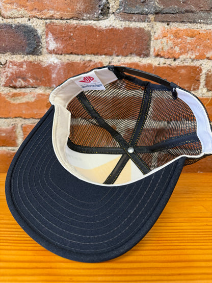 Vintage Pittsburgh Pengguins AJD Lucky Stripes Trucker Hat - NEW