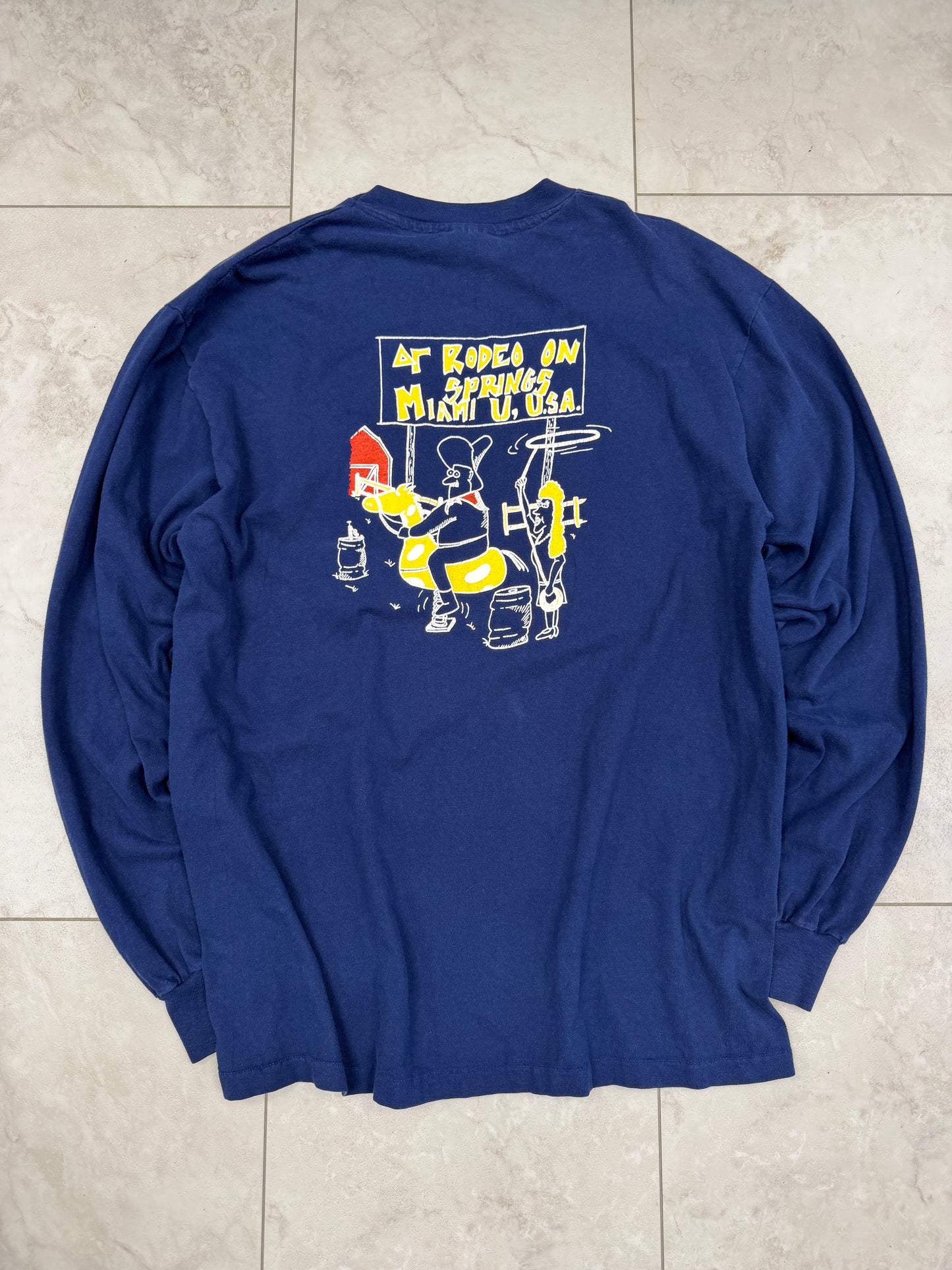 (XL) Vintage 90’s Delta Gamma Miami U. Graphic Long-Sleeved Shirt