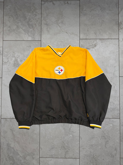 (L) Vintage Y2K Steelers Pullover Jacket