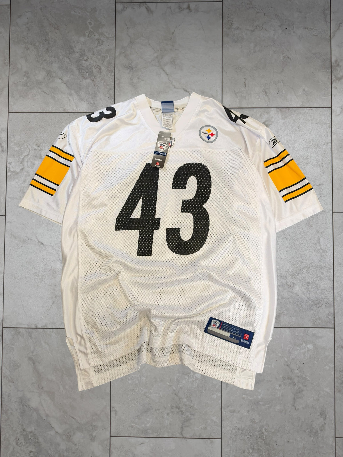 (L) Vintage Y2K Steelers Troy Polamalu #43 Jersey (Brand New)