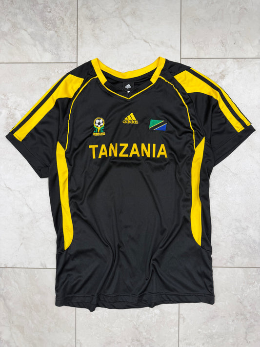 (S) Vintage Y2K Adidas Tanzania Soccer Jersey
