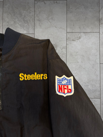 (XL) Vintage 80's Steelers Starter 1/4 Zip Pullover Jacket