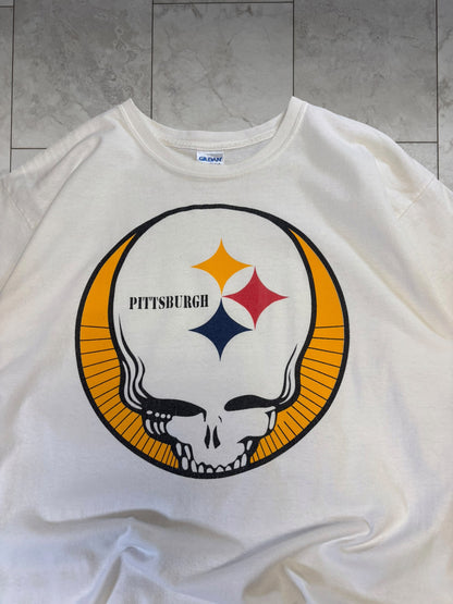 (L) Vintage Y2K Steelers Grateful Dead Tee