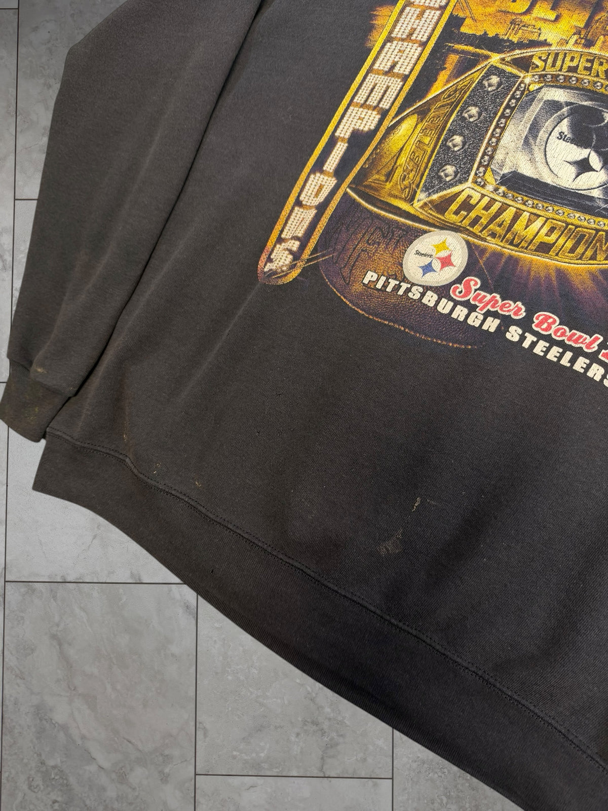 (L/XL) 2006 Steelers Super Bowl XL Champs Crewneck